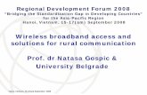 Wireless broadband access and solutions for rural communication Prof ... · International Telecommunication Hanoi, Vietnam, 15-17(am) September 2008 Union Wireless broadband access