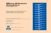 Mon-Khmer Studies Volume 41 - MKS Journal ·  · 2015-04-15Murshed, Sikder “Santali Scripts: Selection and debate in Bangladesh” At the conclusion of ICAAL5 a business meeting
