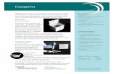Cryogenics - OPS Diagnostics Line Sales Sheet.pdf · and re-suspend in Bacterial Freezing Medium. Dispense into cryogenic vials and freeze. Bacterial Freezing Medium