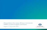 Private finance for energy efficiency investments … finance for energy efficiency investments EBRD’s technical support and finance Zagreb, 17 September 2015 Contents •Overview