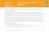 Unit 141: The Principles of Photonics - Pearson qualifications · Unit 141: The Principles of Photonics Unit code: R/503/0543 QCF Level 3: BTEC Nationals Credit value: 10 Guided learning