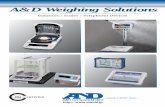 A&D Weighing Solutions - aandd.jp · A&D Weighing SolutionsA&D Weighing Solutions “Simple, ... Mass Comparators (Capacity: 1100 g to 101 kg / Resolution: 0.0001 g to 0.1 g) AD-4212A/AD-4212B