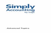 Simply Accounting Advanced Topics - Sage · Sage Accpac International, Inc. License Agreement for Simply Accounting by Sage Products IMPORTANT – PLEASE READ CAREFULLY THE FOLLOWING