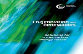 Co-Generation and Renewables: Solutions for a low-carbon ... · Introduction Co-generation or Combined Heat and Power (CHP) is the simultaneous generation of both electricity and