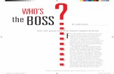 the who’s Boss - Home: DOAG e.V. · tomer groups are dedicated to providing insightful, ... —Judith Sim, Chief Marketing Officer and Senior Vice President, ... invaluable in learning