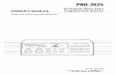 PRO-2025 Owner's Manual - dream …dream-machine.myzen.co.uk/Radio Shack - Realistic/PRO-2025 (Owner's...PRO-2025 Owner's Manual Author: WJP Subject: PRO-2025 16-Channel Direct Entry