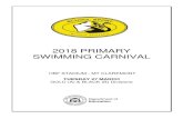 Primary Swimming Carnival Booklet - School Sport WA · 2018 Primary Swimming Carnival Booklet Page 2 SCHOOL SPORT WA PRIMARY SWIMMING CARNIVAL TUESDAY 27 MARCH 2017 GOLD (A) & BLACK