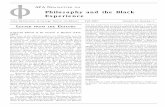 APA NEWSLETTER ON Philosophy and the Black Experiencec.ymcdn.com/sites/ · Philosophy and the Black Experience ... remembrance in the pages of the APA Newsletter on Philosophy and