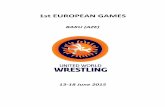 1st EUROPEAN GAMES - United World Wrestling EUROPEAN GAMES BAKU (AZE) 13-18 June 2015 . WRM159000_75 9.0 Report Created SAT 13 JUN 2015 19:37 Page 1 of 1 ... 19 TSARYUK Andrey …