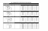 DL CABINETRY-SPECIFICATION BOOK · item code width height depth sb36 36" 34½" 24" sb42 42" 34½" 24" item code width height depth bwbkt18 18" 34½" 24" item code width height depth