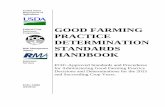 2015 Good Farming Practice Determination Standards … Deputy Administrator for Insurance ... Referral of identified program vulnerabilities and suspected ... issue the GFP Determination
