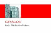 Oracle EDA Solution Platform - doag.org · Alert users to bottlenecks & solutions ... Oracle Event Processing 11g ... Rich SQL 99 Compliant continuous query