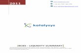BCBS - liquidity summary - Katalysys Ltd Liquidity Summary v1.0.pdf · [BCBS - LIQUIDITY SUMMARY] This document summarises the key aspects of the ... D. Additional requirements Liabilities