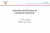 Security and Privacy in Computer Networkm59wang/ECE358/Security and Privacy in... · Security “Security” relates to “computing or communicating in the presence of adversaries.”