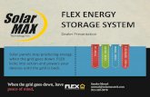 FLEX ENERGY STORAGE SYSTEM - SolarMax … Presentation FLEX ENERGY STORAGE SYSTEM ... During a power outage electricity disappears even with solar 4 ... so you can save