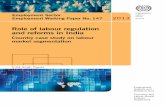 Employment Sector Role of labour regulation and reforms in ... · Role of labour regulation and reforms in India: ... Very high inequality in access to education and training among