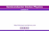 Semiconductor Device Physicseng.staff.alexu.edu.eg/~mmorsy/Courses/Undergraduate/EE...Formation of pn Junction and Charge Distribution Chapter 5 pn Junction Electrostatics 10 D e ii