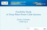 Deep water cable system feasibility study · Study Context a generic approach to the HVDC link between North Africa and Europe involving a 600km long submarine cable in the Mediterranean