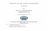 (F OR COLLEGES) (S EMESTER: I - IV) - Guru Nanak …gndu.ac.in/syllabus/201516/LIFE/MSC ZOOLOGY SEMESTER I TO IV FOR...4 M. Sc. Zoology (For Colleges) (S emester–I) Unit – IV Osmoregulation