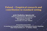 Poland Empirical research and contribution to standard settingsiteresources.worldbank.org/EXTCENFINREPREF/Resources/4152117... · 1 Poland – Empirical research and contribution
