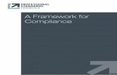 framework For Compliance - Professional Standards framework for... · 6.3 Annual Risk Management Report process map ... A Framework for Compliance 1. Introduction 1.1 Definition of