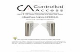 ClearPass Series CP1000-R - Controlled Access · ClearPass Series CP1000-R Service & Installation Manual . Note: Successful turnstile installation depends on reading this manual.