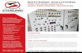 BATCHING SOLUTIONS - Batching - Processing · BATCHING SOLUTIONS FOR THE FEED ... Within the scope of the project a new Batching System was supplied that included a control panel,