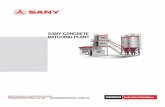 SANY CONCRETE BATCHING PLANT - Gough Industrial · SANY CONCRETE ATCHING LANT 1. RAPID ASSEMBLY CONCRETE . BATCHING PLANT. Rapid Assembly Design Breakthrough Innovative Coating Available.