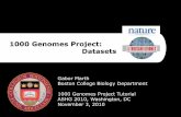 1000 Genomes Project: Datasets Genomes Project Tutorial ASHG 2010 ... Data processing / variant calling pipeline. ... (10% for large SVs) SNP calls from the 3 pilot datasets Trios