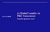 A Global Leader in P&C Insurance - s1.q4cdn.coms1.q4cdn.com/677769242/files/doc_presentations/2018/Chubb... · •Insurance is our only business. •Well balanced by product and customer: