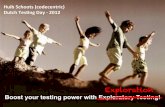 Huib%Schoots%(codecentric)% … testing - Huib Schoots... · Boost your testing power with Exploratory Testing! Exploration Huib%Schoots%(codecentric)% Dutch%Tes4ng%Day%8%2012% ...