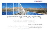 Independent Energy Production Assessment (Solar … Solar Thermal... · Independent Energy Production Assessment (Solar Yield Report) PUBLIC RELEASE VERSION RATCH-Australia Collinsville