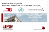 Double Master Programme Innovation Management and Entrepreneurship (IME… · Double Master Programme Innovation Management and Entrepreneurship (IME) ... 16.10.2014 Basics on writing