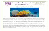 sponge fact sheet - World Animal Foundation · SPONGE FACT SHEET While sponges may look plant-like, they are multi-cellular animals that have bodies full of pores and channels allowing