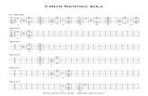 C Major Pentatonic Scale - jazzguitarstyle.com · C # and D b Major Pentatonic Scale