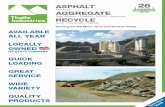 Y EARS Products AGGREGATE - Thalle Industries Industries... ·  · 2017-02-03Fishkill, nY quarry and Asphalt Plant High Friction Aggregate Specialty Aggregate Custom Blended Aggregate