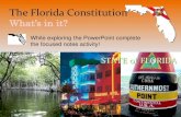 The Florida Constitution - St. Johns County School Districtteachers.stjohns.k12.fl.us/.../08/SS-7-C-3-13-Florida...Powerpoint.pdf · The Florida Constitution ... • _____ recognize