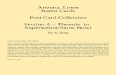 Arizona, Linen Radio Cards Post Card Collection … Postmarks PDF/7...Radio Cards Post Card Collection Section 4 ... Arizona 10,793 The Villa Motor Hotel 11,835F King’s ... Y-20