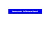 Undercounter Refrigerator Manualdownload.partstown.com/.../-/en_US/manuals/SAT-USC_sm.pdfUndercounter Refrigerator Manual Model –USC-27 1. Technical Specifications Amp 115V 3.2A