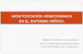 MONITORIZACIÓN HEMODINÁMICA EN EL ENFERMO … Gimeno.pdf · • Método simple y no invasor que valora la eliminación de CO 2 ... perfusión y en arritmias. ! ... No invasivo.