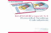 KLINGER expert 5.1 Powerful Sealing Calculation … ·  · 2011-08-04the compressive load on the gasket. ... The two values that can be changed are the bolt lubrication co-efficient