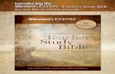 Introducing the Teacher’s Study Bible - LifeSprings …lifespringsresources.com/media/wysiwyg/SLTSB_Sampler_WEB...AVAILABLE IN HARDCOVER AND DUOTONE Now you can study God’s Word