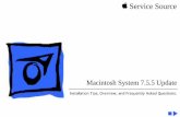 Macintosh System 7.5.5 Update - retrocomputing · Fragment Manager that enables some large PowerPC-native ... systems updated with the Apple Power Macintosh Upgrade ... and will update