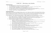 LAB #2 - Biology Lab Skills - Goldie's Room Biology/AP Labs pdf/v2013/AP Lab 02... · LAB 02 – Biology Lab Skills ... let's assume a ... The metric system is universally used in