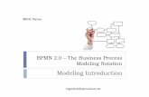 BPMN 2.0 – The Business Process Modeling Notationusers.skynet.be/palmos/BPMN2Intro.pdf · BPMN The Business Process Modeling Notation (BPMN) is a standard for business process modeling