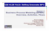 Session 3: Business Process Modeling (BPMN): … Level-1...Session 3: Business Process Modeling (BPMN): Overview, Activities, Flows ... If Flow within a BPMN modeled business process