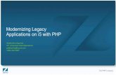 Modernizing Legacy Applications on i5 with PHP - Zendstatic.zend.com/topics/Zend-ADLC-for-i5-04-17-2008.pdf · 21/04/2008 · Modernizing legacy applications on i5 with PHP ... PHP,