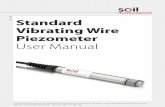 Man 106 Standard Vibrating Wire Piezometer User Manual cone shaped nose piece is available for push-in installations. ... Failure to adhere to the warnings in this manual may ... screened