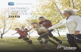 ONTARIO CANCER STATISTICS 2018 - Cancer Care Ontario · Roberta Albuquerque Arnol Alon Kyaw Aung Raluca Bardi-Pal Julie Bonthron Toby Champagne ... Leigh McKnight Dr. Teresa Petrella