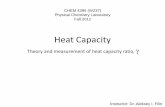 Heat Capacity II - Temple Universityfilin/Heat Capacity_Fall2012.pdf · Kundt’s tube CHEM 4396 (W237) Physical Chemistry Laboratory Fall 2012 . Heat Capacity II Sound Velocity Method